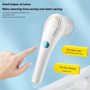 5-in-1Multifunctional Electric Cleaning Brush usb charging Bathroom Wash Brush Kitchen Cleaning Tool Dishwashing Brush Bathtub