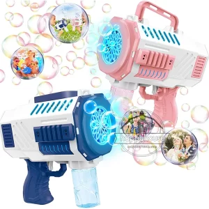 Astronaut Automa Bubble Machine for Kids Bubble Gun Rocket Launcher Bubble Blower Children Soap Bubble Maker Summer Outdoor Toys