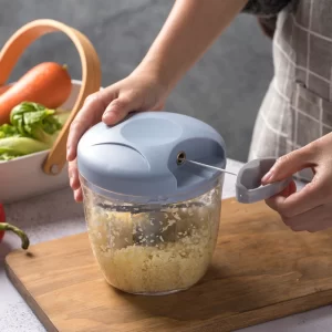 Garlic Grater Chopper Manual Meat Mincer Hand Press Crusher Food Vegetable Grinder Onion Chili Cutter Masher for Kitchen Tool