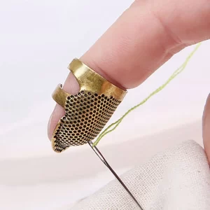 Household retro sewing thimble device sewing finger protection cover handmade needle thimble craft DIY sewing tool accessories