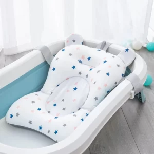 Newborn Bathtub Pillow Baby Anti-Skid Soft And Comfortable Body Pad T-shaped Floating Pad Foldable Bathtub Seat Support Pad