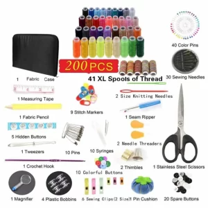 Sewing Kit Large Sewing Supplies Adults Sewing Kits for Beginners Emergency KidsTravel Home with Needles Scissor Thimble Thread